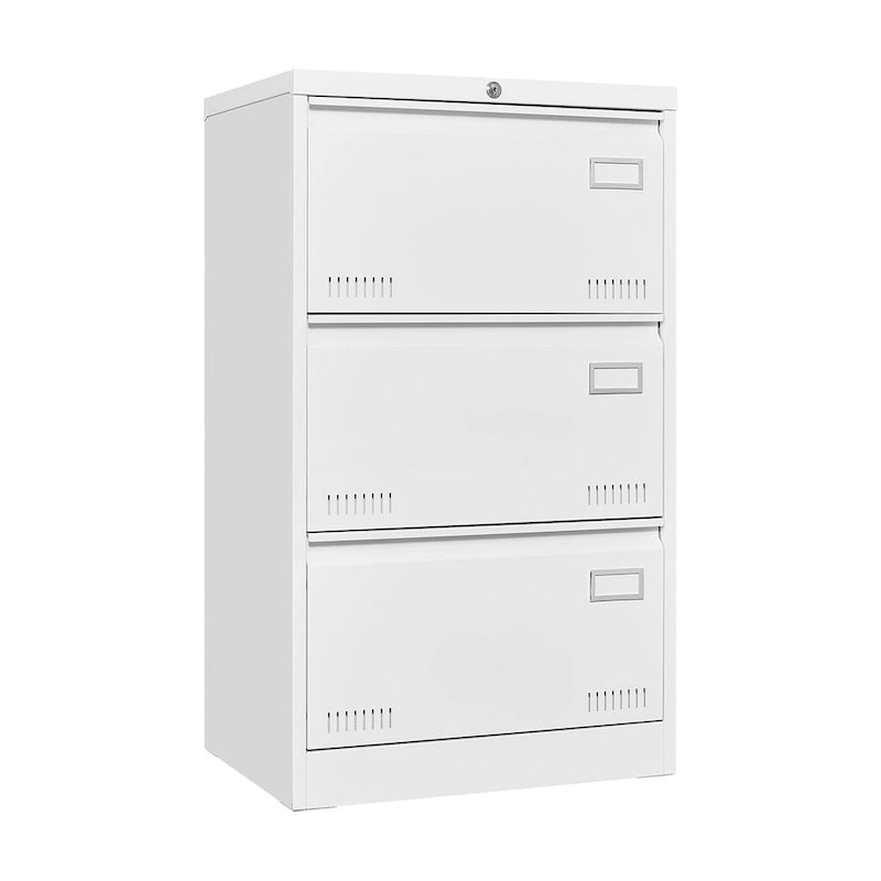 Filing Cabinet Lateral File Cabinet 3 Drawer,Locking Metal File Cabinets Three Drawer, Office Filing Cabinet with Lock Drawers