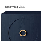 Modern Lacquered 4 Door Wooden Cabinet