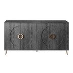 Modern Lacquered 4 Door Wooden Cabinet