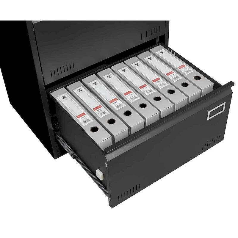 2 Drawer Metal Lateral File Cabinet with Lock,Office Vertical Files Cabinet,Locking Metal File Cabinet