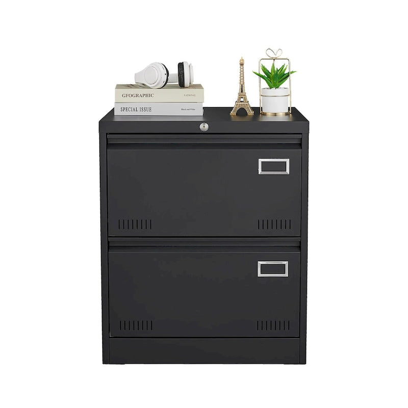2 Drawer Metal Lateral File Cabinet with Lock,Office Vertical Files Cabinet,Locking Metal File Cabinet