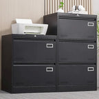 2 Drawer Metal Lateral File Cabinet with Lock,Office Vertical Files Cabinet,Locking Metal File Cabinet