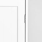 White Bathroom Storage Cabinet, Floor Cabinet with Adjustable Shelf and Drawers