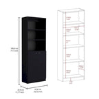 Home 2-Door Bookcase, Storage Unit 2 Doors