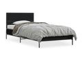 Black Engineered Wood Bed Frame, 75 x 190 cm