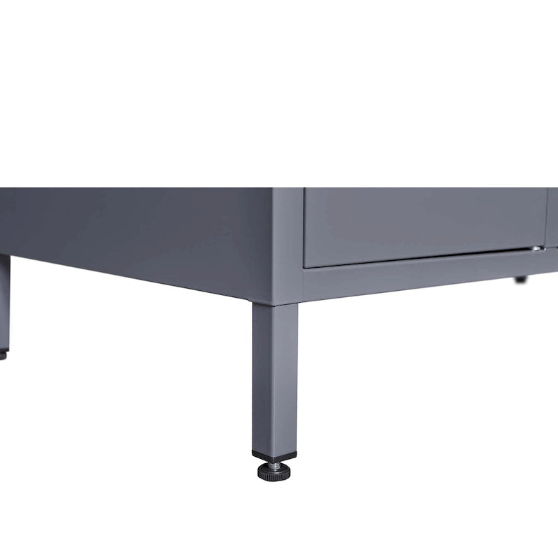 5 Door 66H Metal Lockers With Lock for Employees,Storage Locker Cabinet for Home Gym Office School Garage,Gray