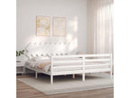 White Solid Wood Bed Frame