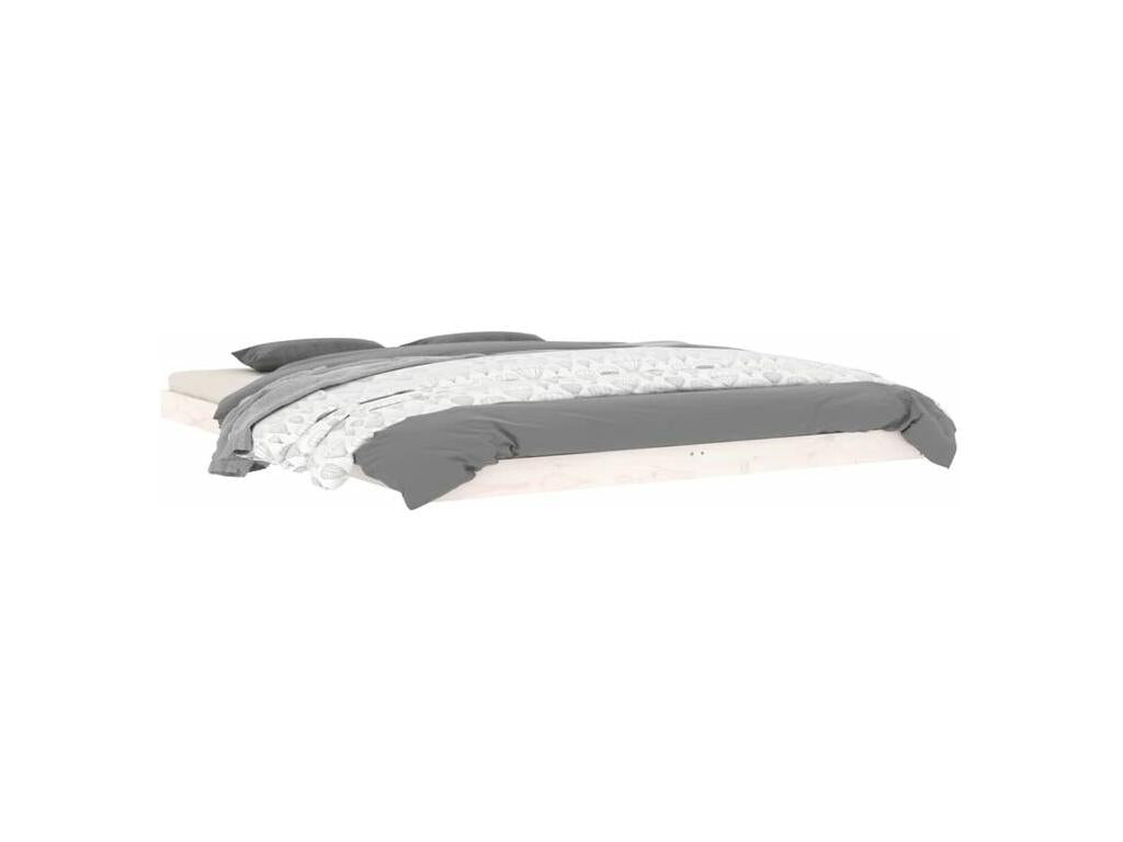 White Pine Wood Bed Frame, 150 x 200 cm