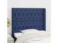 Blue Fabric Bed, 93 x 16 x 118 cm