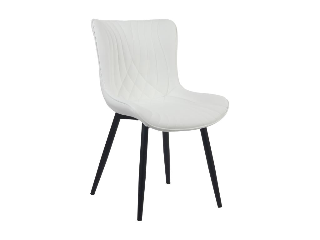 White Faux Leather Chair
