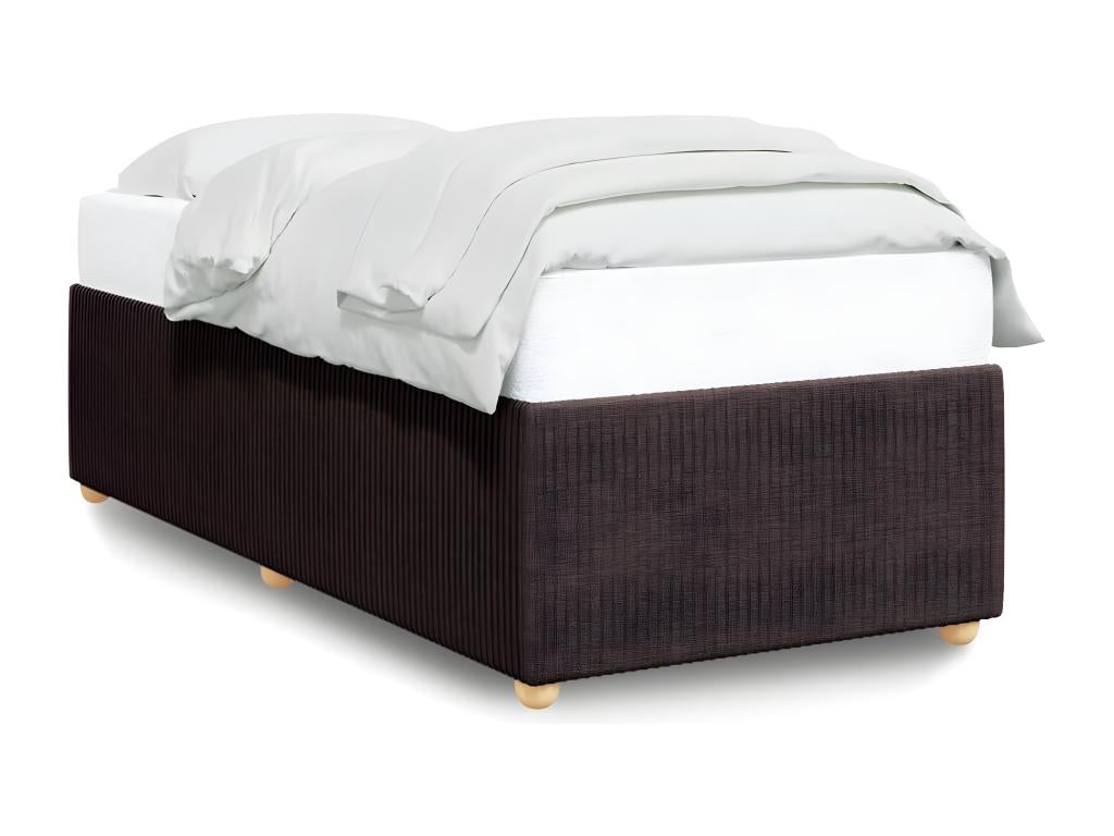 Brown Fabric Bed Frame, 90 x 190 cm