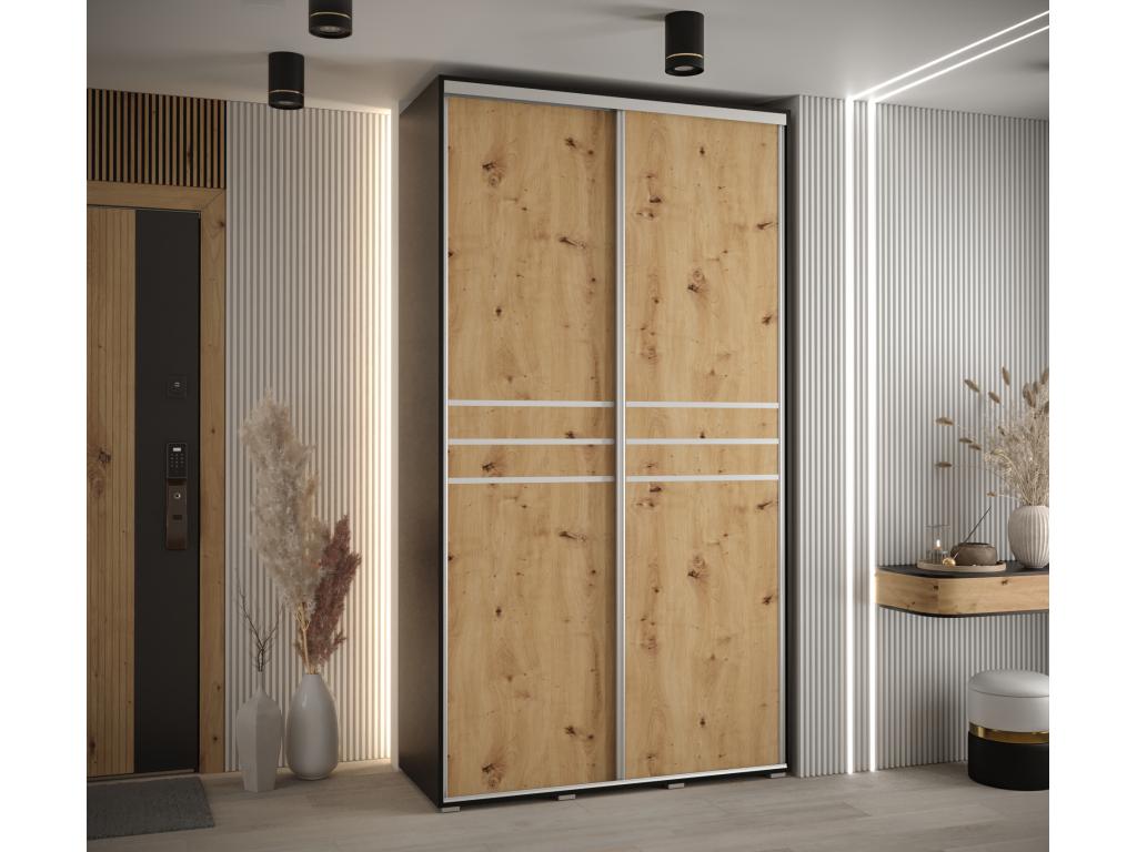 Black Wardrobe, 140 x 45 x 235.2 cm