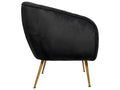 Black Velvet Accent Chair