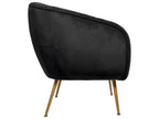 Black Velvet Accent Chair