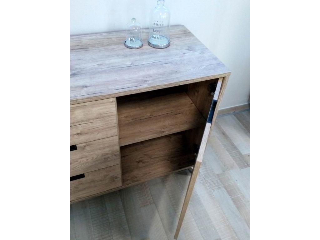 Black Oak Wood Sideboard