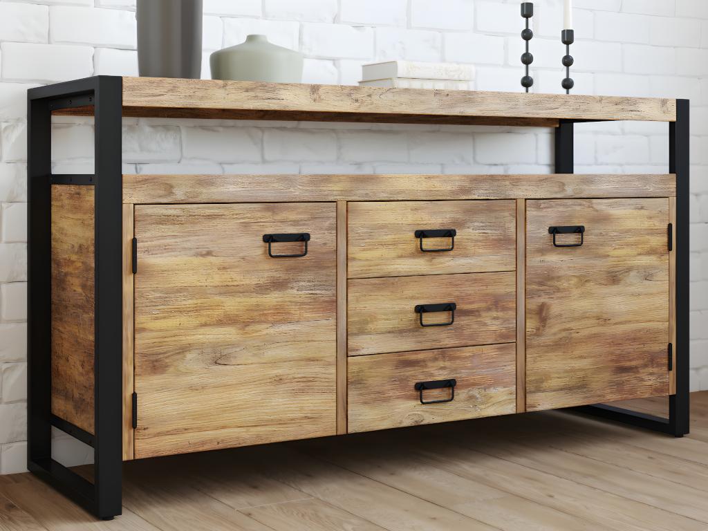Natural Metal Sideboard