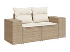 Beige Woven Resin Wicker Outdoor Furniture Set - dlz1766575615161