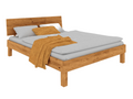 Natural Oak Wood Bed, 200 x 200 cm