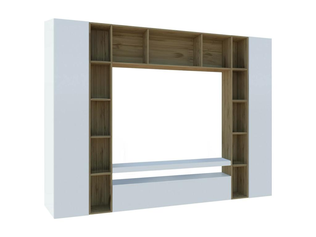 White Oak Wood TV Stand