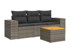 Gray Woven Resin Wicker Outdoor Furniture Set - dlz1766575079738