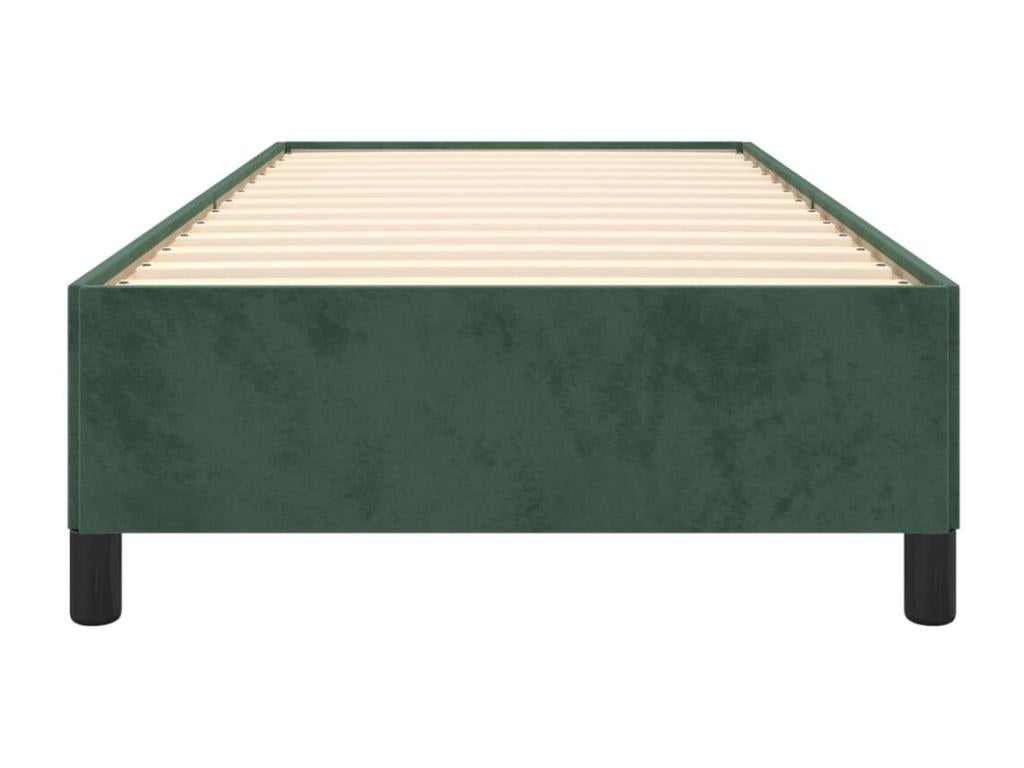 Green Velvet Bed Frame, 90 x 190 cm