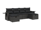 Black Woven Resin Wicker Outdoor Furniture Set - dlz1766575537181