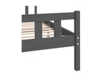 Gray Solid Wood Mattress, 140 x 190 cm