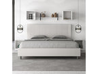 White Faux Leather Bed, 180 x 200 cm