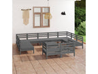 Gray Pine Wood Outdoor Furniture Set - dlz1766575333149