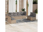 Beige Woven Resin Wicker Outdoor Furniture Set - dlz1766575190492