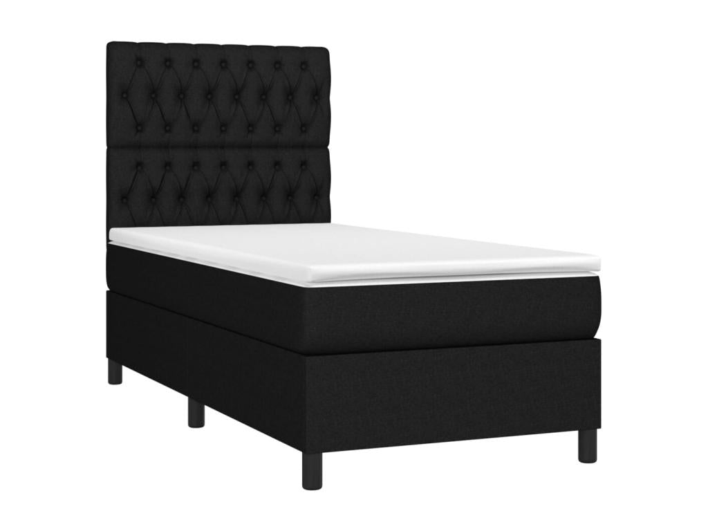 Black Fabric Mattress, 100 x 200 cm