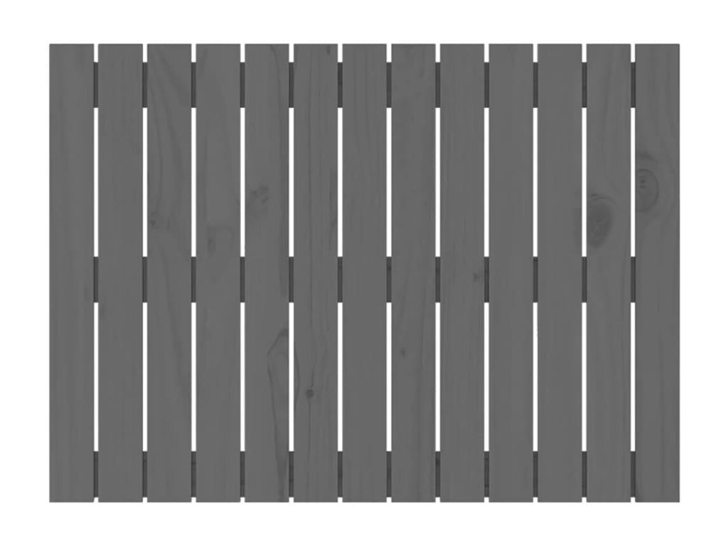 Gray Solid Wood Bed, 82.5 x 3 x 60 cm