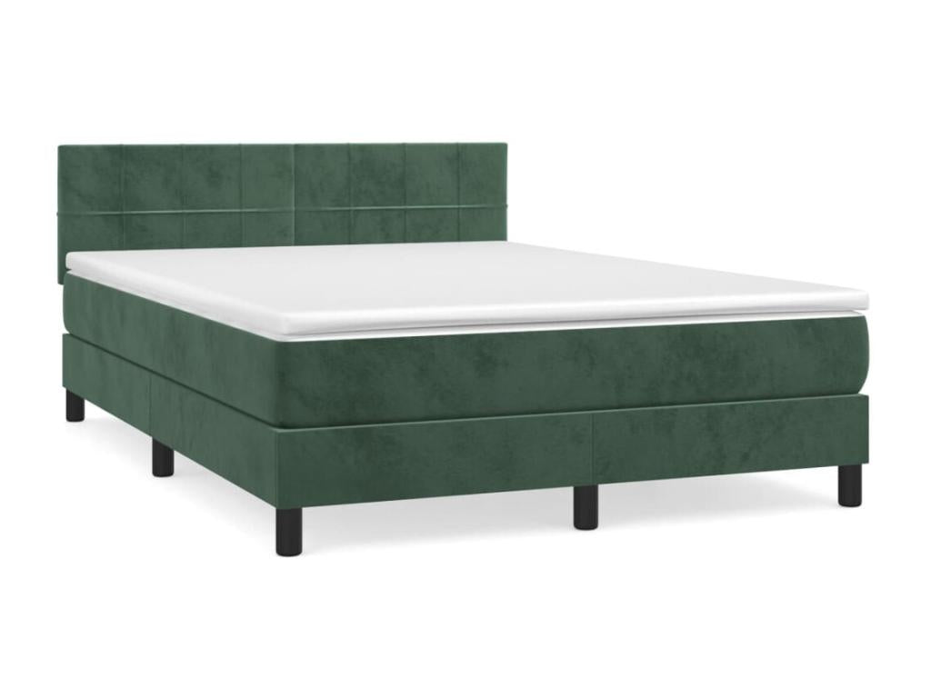 Green Velvet Mattress, 140 x 190 cm