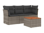 Gray Woven Resin Wicker Outdoor Furniture Set - dlz1766575075443