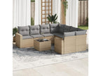 Beige Woven Resin Wicker Outdoor Furniture Set - dlz1766575472182