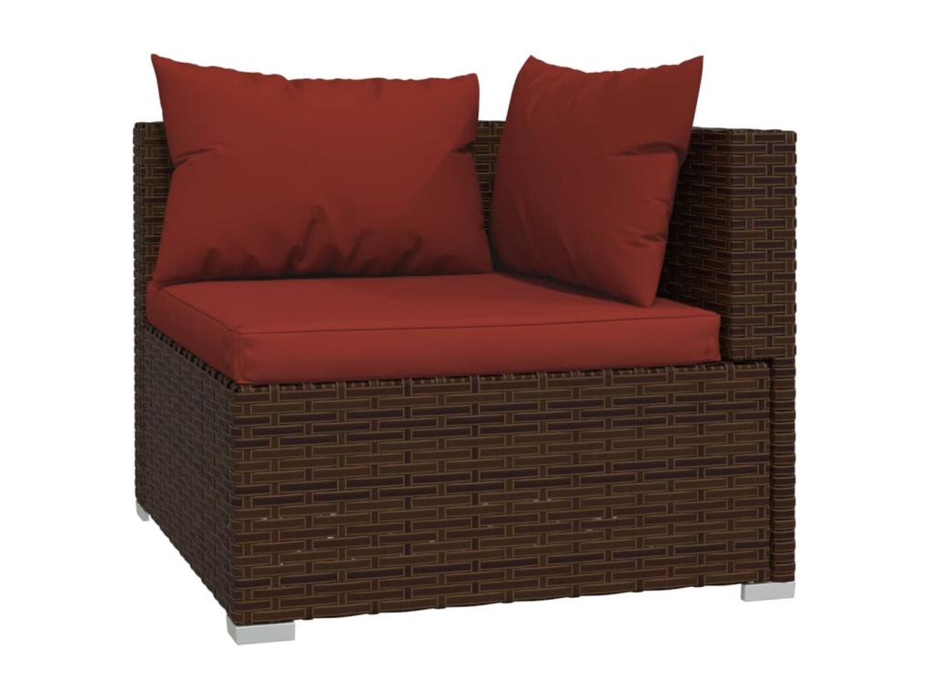 Brown Woven Resin Wicker Outdoor Furniture Set - dlz1766574954718
