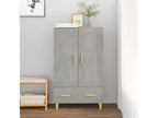 Gray Engineered Wood Sideboard, 70 x 31 x 115 cm