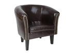 Brown Accent Chair, 58 x 70 x 71 cm