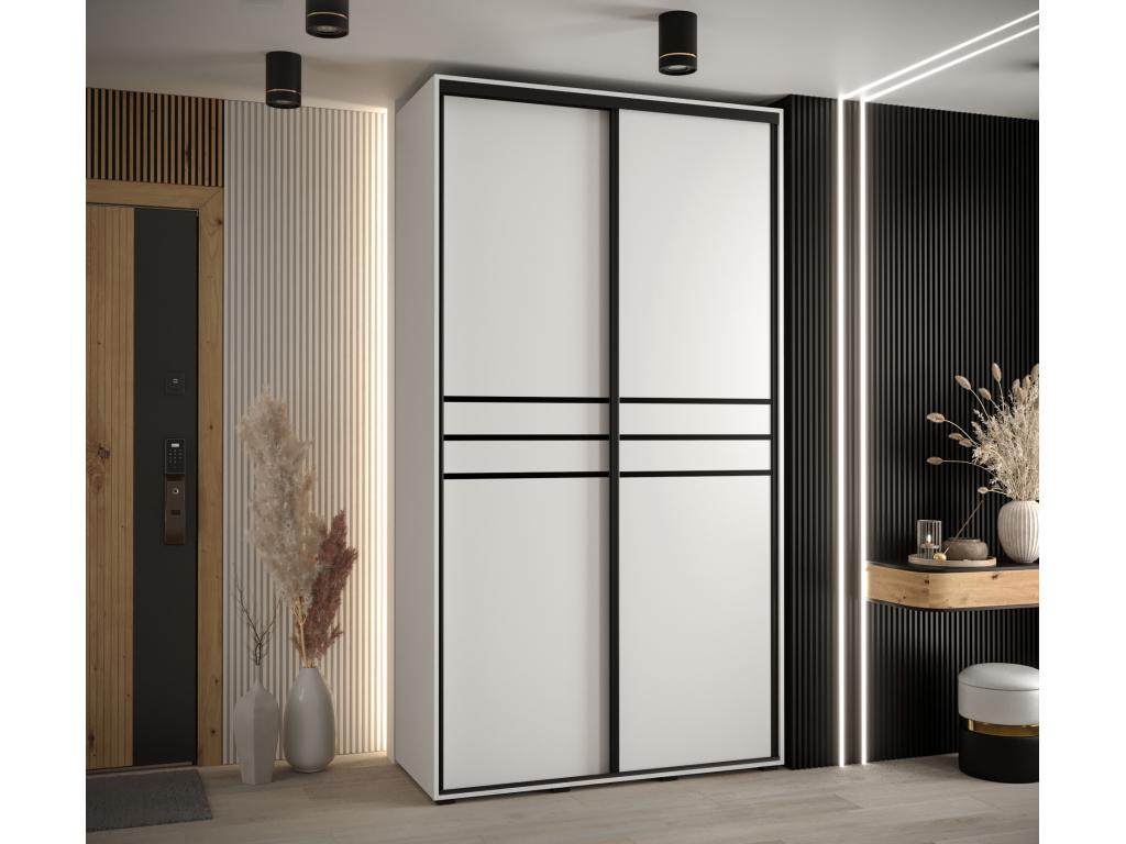 Black Wardrobe, 130 x 60 x 235.2 cm