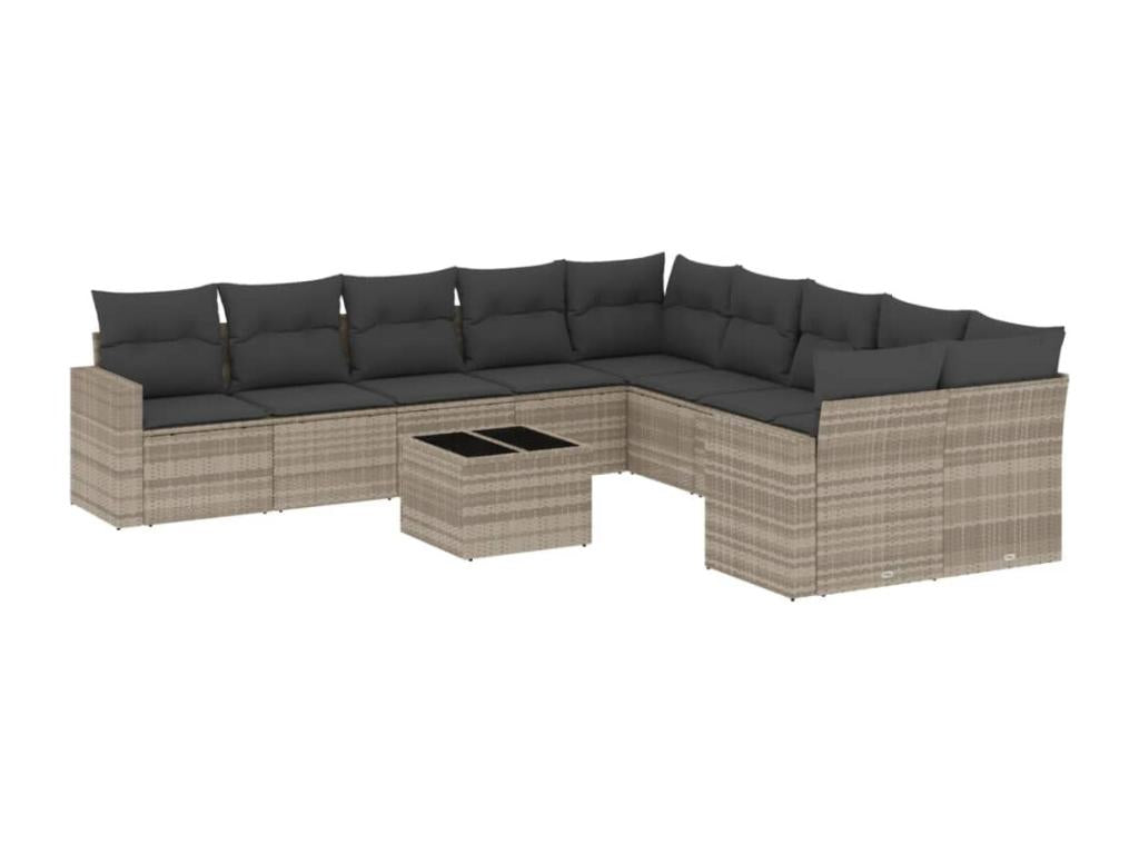 Gray Woven Resin Wicker Outdoor Furniture Set - dlz1766575298557