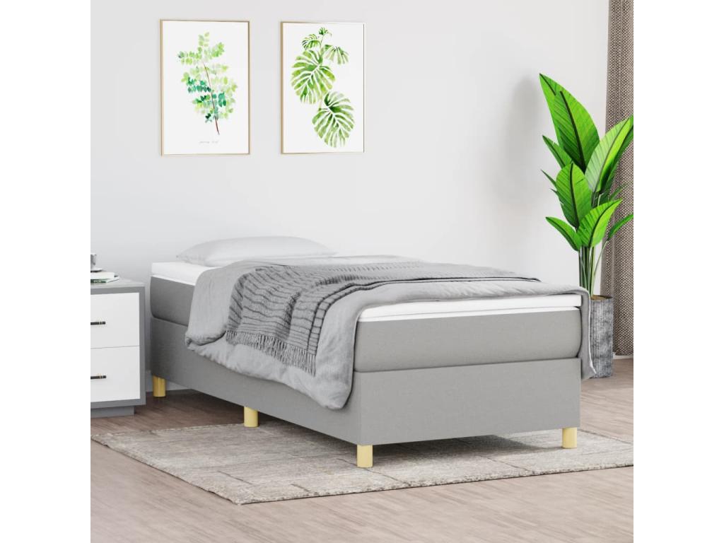 Gray Fabric Mattress, 90 x 200 cm - dlz1766575565946
