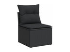 Black Woven Resin Wicker Outdoor Furniture Set - dlz1766575300320