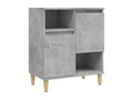 Gray Engineered Wood Sideboard, 60 x 35 x 70 cm