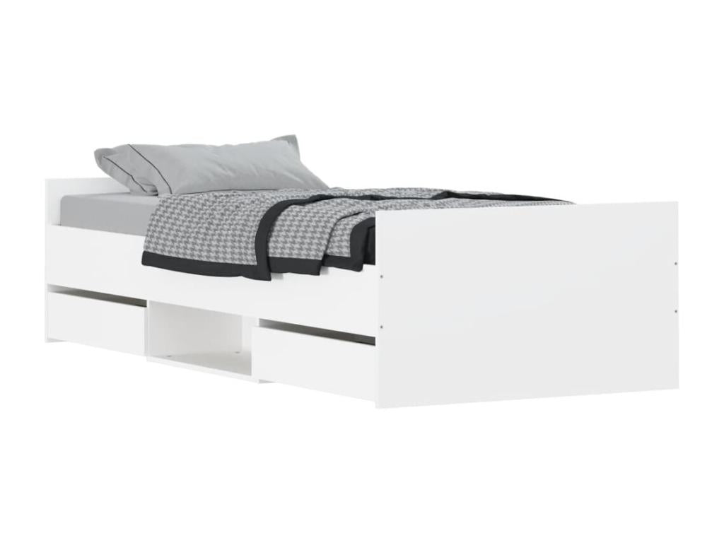 White Bed Frame, 90 x 200 cm