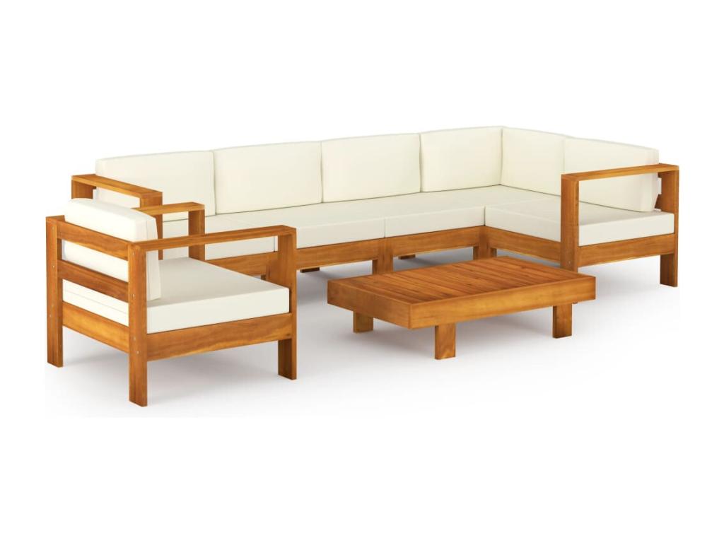 White Outdoor Furniture Set