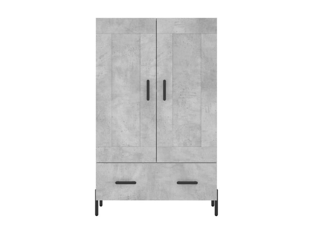 Gray Engineered Wood Sideboard, 69.5 x 31 x 115 cm