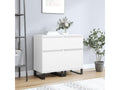 White Engineered Wood Sideboard, 40 x 35 x 70 cm