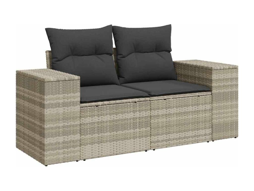 Gray Woven Resin Wicker Outdoor Furniture Set - dlz1766575598552