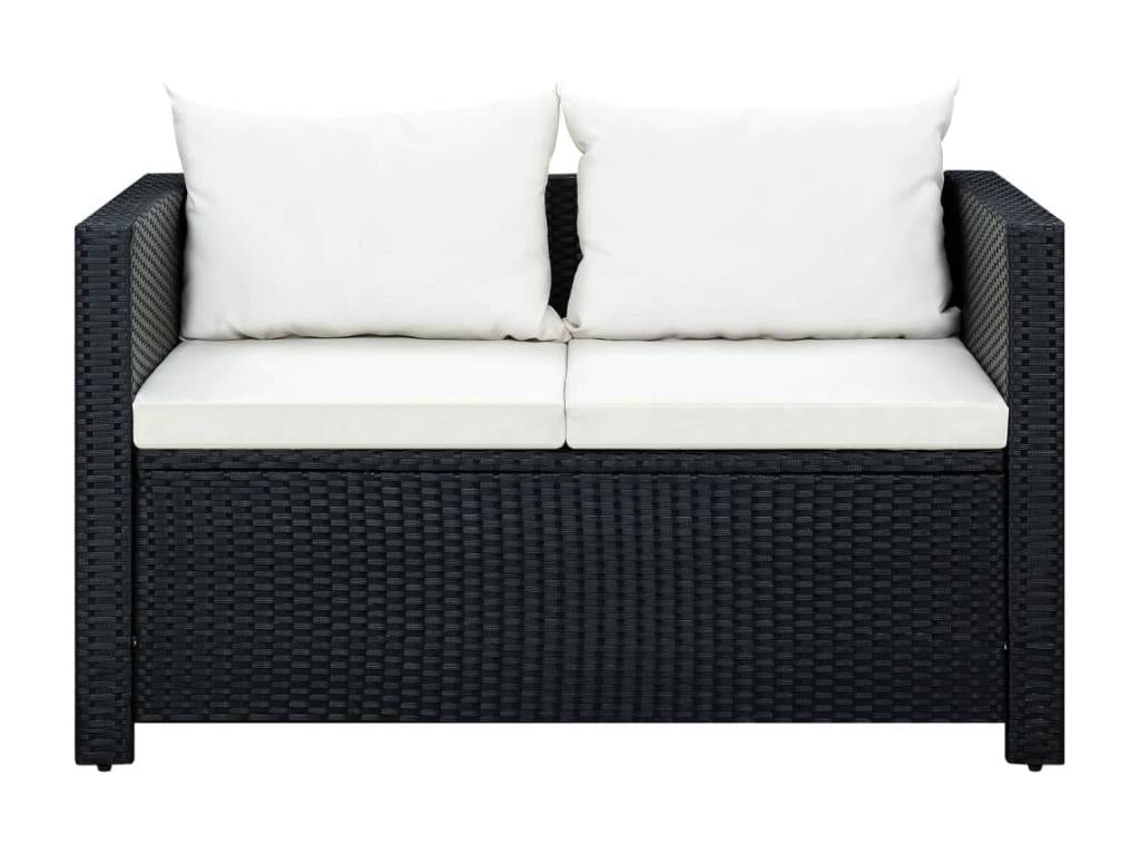 Black Woven Resin Wicker Outdoor Furniture Set - dlz1766575545207