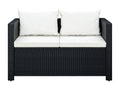 Black Woven Resin Wicker Outdoor Furniture Set - dlz1766575545207